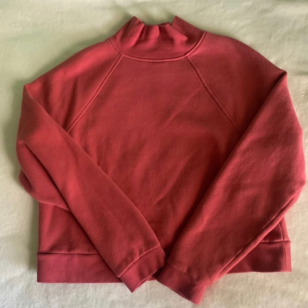 Dusty Pink colored mock neck sweater